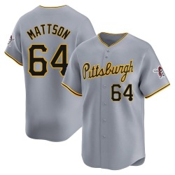 Isaac Mattson Pittsburgh Pirates Men's Limited Away Jersey - Gray