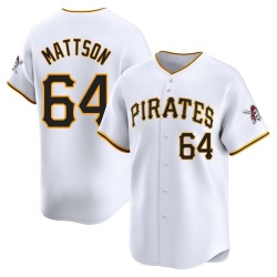 Isaac Mattson Pittsburgh Pirates Men's Limited Home Jersey - White