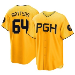 Isaac Mattson Pittsburgh Pirates Men's Replica 2023 City Connect Jersey - Gold