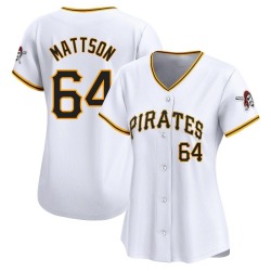 Isaac Mattson Pittsburgh Pirates Women's Limited Home Jersey - White