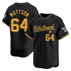 Isaac Mattson Pittsburgh Pirates Youth Limited Alternate Jersey - Black