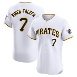 Isiah Kiner-Falefa Pittsburgh Pirates Men's Elite Home Jersey - White