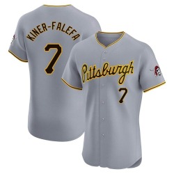 Isiah Kiner-Falefa Pittsburgh Pirates Men's Elite Road Jersey - Gray