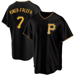 Isiah Kiner-Falefa Pittsburgh Pirates Men's Replica Alternate Jersey - Black