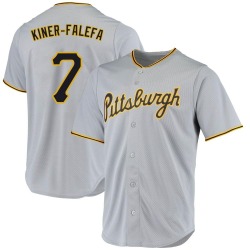 Isiah Kiner-Falefa Pittsburgh Pirates Men's Replica Road Jersey - Gray