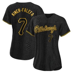 Isiah Kiner-Falefa Pittsburgh Pirates Women's Authentic Snake Skin City Jersey - Black