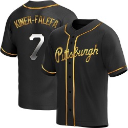 Isiah Kiner-Falefa Pittsburgh Pirates Youth Replica Alternate Jersey - Black Golden