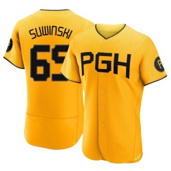 Jack Suwinski Pittsburgh Pirates Men's Authentic 2023 City Connect Jersey - Gold