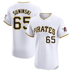 Jack Suwinski Pittsburgh Pirates Men's Elite Home Jersey - White