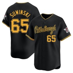 Jack Suwinski Pittsburgh Pirates Men's Limited Alternate Jersey - Black