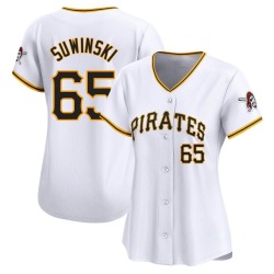 Jack Suwinski Pittsburgh Pirates Women's Limited Home Jersey - White