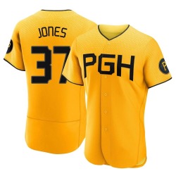 Jared Jones Pittsburgh Pirates Men's Authentic 2023 City Connect Jersey - Gold