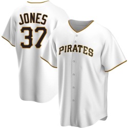 Jared Jones Pittsburgh Pirates Men's Replica Home Jersey - White