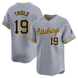 Jared Triolo Pittsburgh Pirates Men's Limited Away Jersey - Gray