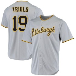 Jared Triolo Pittsburgh Pirates Men's Replica Road Jersey - Gray