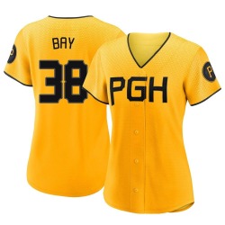 Jason Bay Pittsburgh Pirates Women's Authentic 2023 City Connect Jersey - Gold