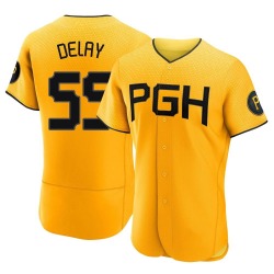 Jason Delay Pittsburgh Pirates Men's Authentic 2023 City Connect Jersey - Gold