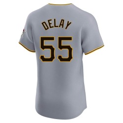 Jason Delay Pittsburgh Pirates Men's Elite Road Jersey - Gray