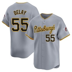 Jason Delay Pittsburgh Pirates Men's Limited Away Jersey - Gray