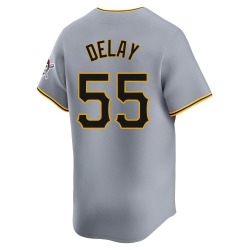 Jason Delay Pittsburgh Pirates Men's Limited Away Jersey - Gray