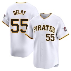 Jason Delay Pittsburgh Pirates Men's Limited Home Jersey - White