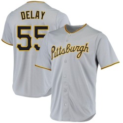 Jason Delay Pittsburgh Pirates Men's Replica Road Jersey - Gray