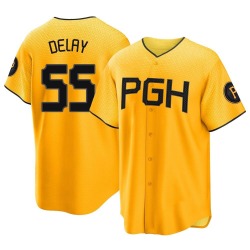 Jason Delay Pittsburgh Pirates Youth Replica 2023 City Connect Jersey - Gold