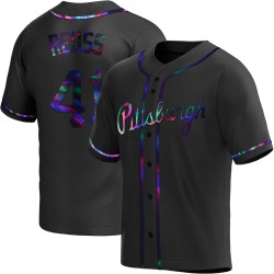 Jerry Reuss Pittsburgh Pirates Youth Replica Alternate Jersey - Black Holographic