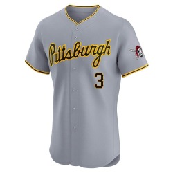 Ji Hwan Bae Pittsburgh Pirates Men's Elite Road Jersey - Gray