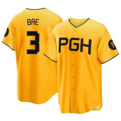 Ji Hwan Bae Pittsburgh Pirates Youth Replica 2023 City Connect Jersey - Gold