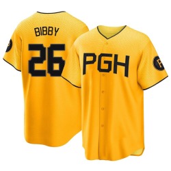 Jim Bibby Pittsburgh Pirates Men's Replica 2023 City Connect Jersey - Gold