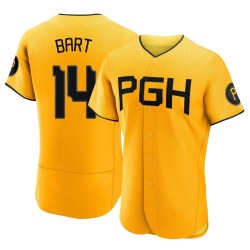 Joey Bart Pittsburgh Pirates Men's Authentic 2023 City Connect Jersey - Gold