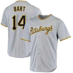 Joey Bart Pittsburgh Pirates Men's Replica Road Jersey - Gray