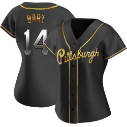 Joey Bart Pittsburgh Pirates Women's Replica Alternate Jersey - Black Golden