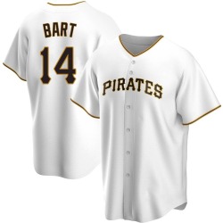 Joey Bart Pittsburgh Pirates Youth Replica Home Jersey - White