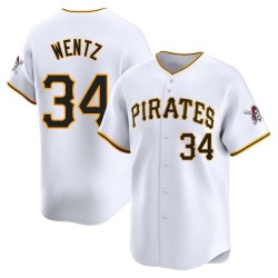 Joey Wentz Pittsburgh Pirates Men's Limited Home Jersey - White