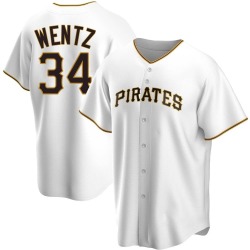 Joey Wentz Pittsburgh Pirates Men's Replica Home Jersey - White