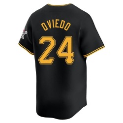 Johan Oviedo Pittsburgh Pirates Men's Limited Alternate Jersey - Black