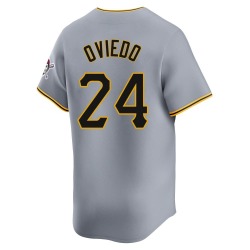 Johan Oviedo Pittsburgh Pirates Men's Limited Away Jersey - Gray