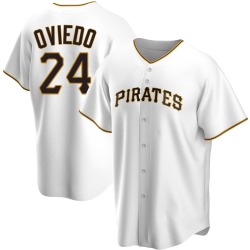 Johan Oviedo Pittsburgh Pirates Men's Replica Home Jersey - White