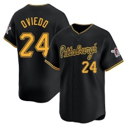 Johan Oviedo Pittsburgh Pirates Youth Limited Alternate Jersey - Black