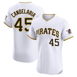 John Candelaria Pittsburgh Pirates Men's Elite Home Jersey - White