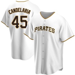 John Candelaria Pittsburgh Pirates Men's Replica Home Jersey - White