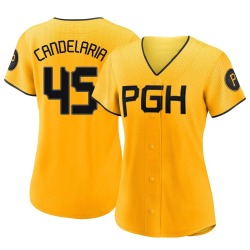 John Candelaria Pittsburgh Pirates Women's Authentic 2023 City Connect Jersey - Gold