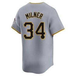 John Milner Pittsburgh Pirates Men's Limited Away Jersey - Gray