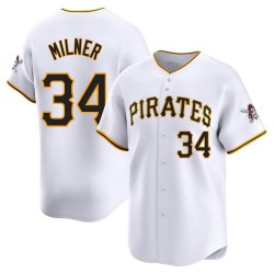 John Milner Pittsburgh Pirates Men's Limited Home Jersey - White