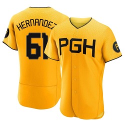 Jose Hernandez Pittsburgh Pirates Men's Authentic 2023 City Connect Jersey - Gold