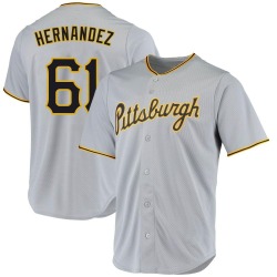 Jose Hernandez Pittsburgh Pirates Men's Replica Road Jersey - Gray