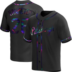 Josh VanMeter Pittsburgh Pirates Men's Replica Alternate Jersey - Black Holographic