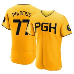 Joshua Palacios Pittsburgh Pirates Men's Authentic 2023 City Connect Jersey - Gold